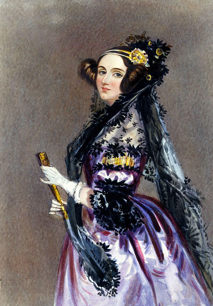 Ada King, Condessa de Lovelace (Retrato de Alfred Edward Chalon, 1840) 