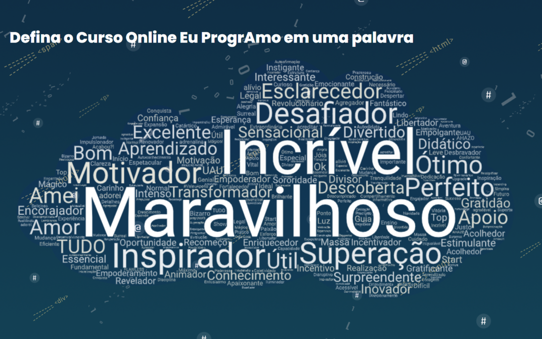 Alguns aprendizados com o Curso online Eu Programo da Programaria