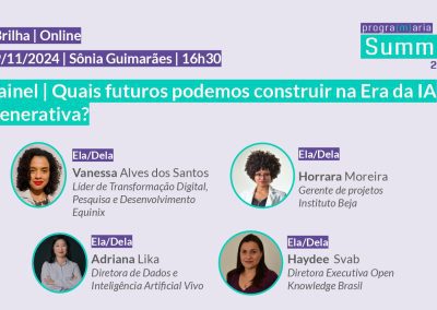 [Painel] Quais futuros podemos construir na Era da IA Generativa? | #Brilha