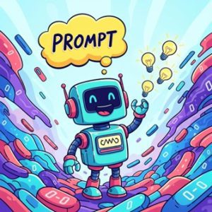 Descrição da imagem: imagem que ilustra a IA Generativa trabalhando com dados e gerando insights